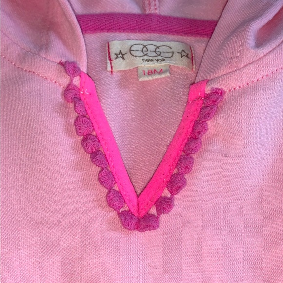 EGG New York Pink Swim Cover Up Hoodie EUC 18M - Picture 3 of 8